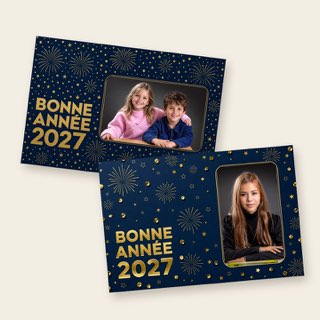 Cartes de vœux avec la photo de l'enfant